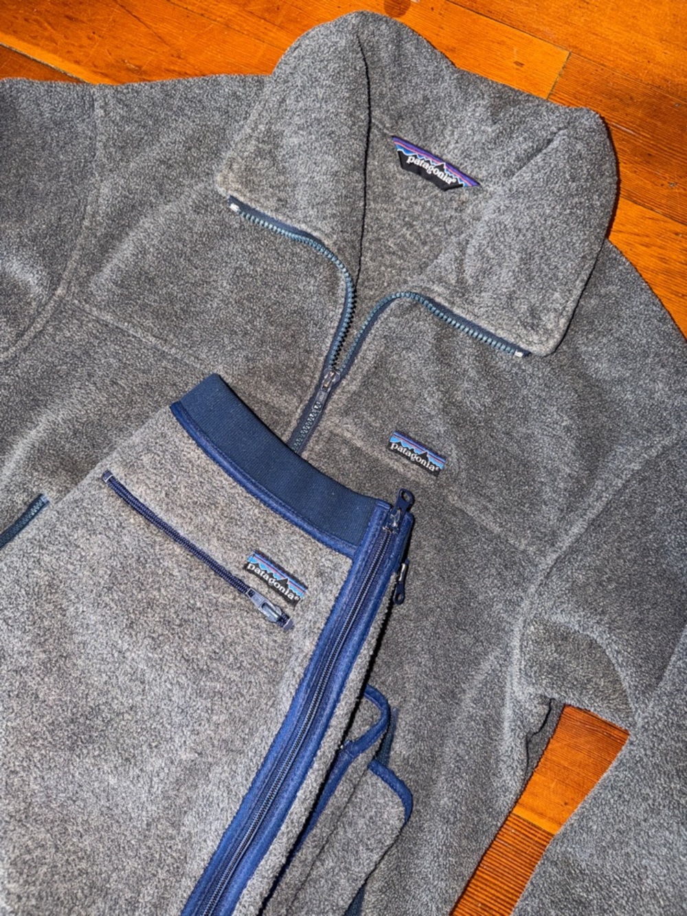 Vintage Patagonia Synchilla // Men's Fleece Track Pants + Matching zip-up // Med